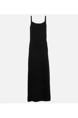 Totême Scarf-detail cashmere maxi dress