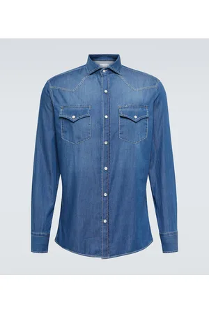 Brunello Cucinelli Denim Western shirt