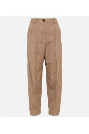 Loro Piana Aniston high-rise tapered cashmere pants