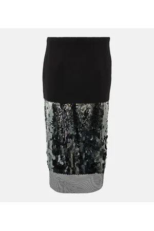 Dorothee Schumacher Sequin-trimmed midi skirt