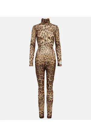 Dolce & Gabbana X Kim leopard-print silk-blend jumpsuit