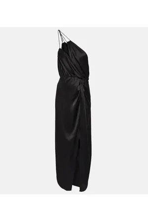 The Sei One-shoulder silk midi dress