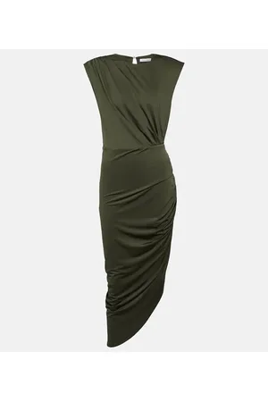 VERONICA BEARD Merrith asymmetric jersey midi dress