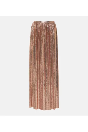 Paco rabanne Metallic mesh maxi skirt