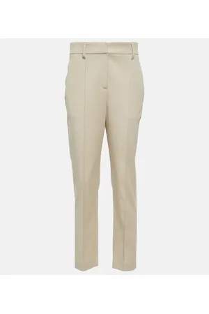 Brunello Cucinelli Cotton-blend slim pants