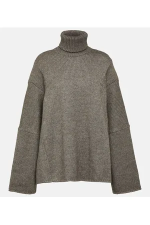 The Row Erci alpaca and silk turtleneck sweater