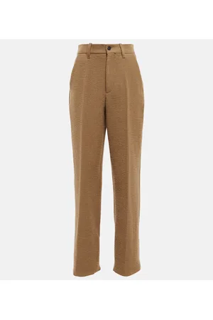 The Row Gustavo high-rise wool-blend pants