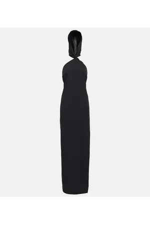 ‎Taller Marmo‎ Diablo halterneck crÃªpe maxi dress