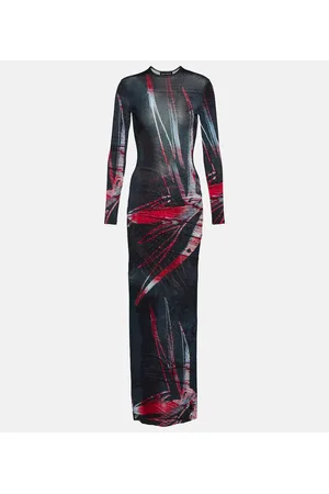 Louisa Ballou Printed jersey maxi dress
