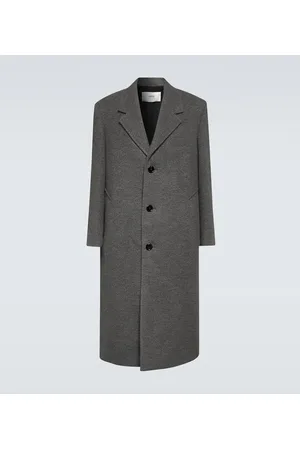 Ami Single-breasted wool-blend coat