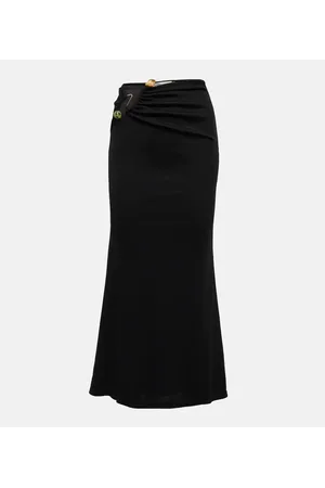 CHRISTOPHER ESBER Embellished cutout jersey maxi skirt
