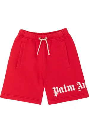 Palm Angels Logo cotton shorts