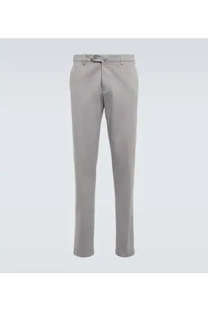 Loro Piana Pantaflat cotton slim pants