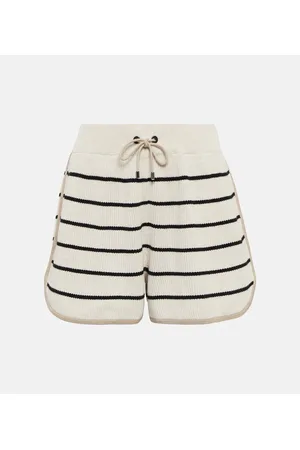 Brunello Cucinelli Striped cotton shorts