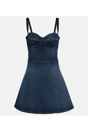 Dolce & Gabbana Corset denim minidress