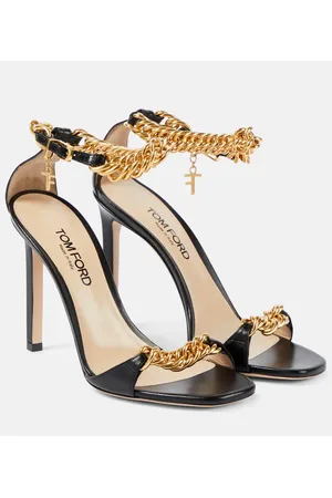 Tom Ford Zenith 105 chain-detail leather sandals