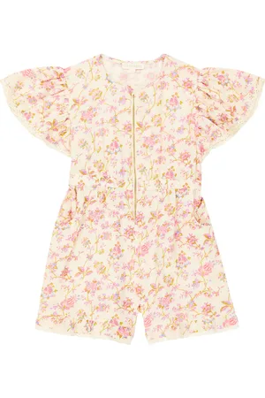 Louise Misha Mayalia floral cotton playsuit