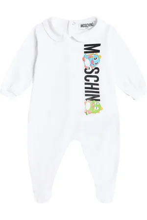 Moschino Baby printed cotton jersey onesie