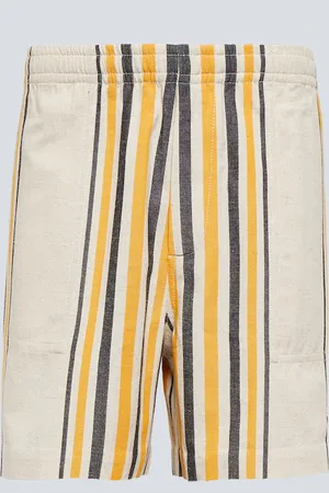 BODE Namesake striped cotton shorts