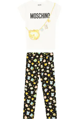 Moschino Printed cotton T-shirt and leggings set