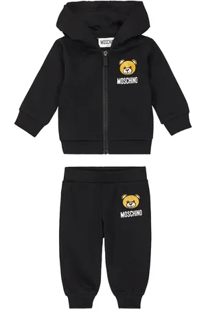 Moschino Baby cotton jersey sweatshirt and sweatpants set