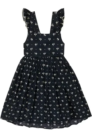 PAADE Ruched floral cotton dress