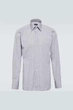 Tom Ford Checked cotton poplin shirt