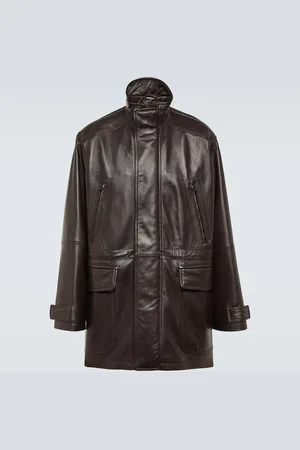 Balenciaga Leather parka