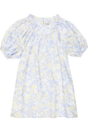 PAADE Balloon-sleeve floral cotton dress