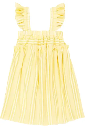 PAADE Embroidered ruched cotton dress