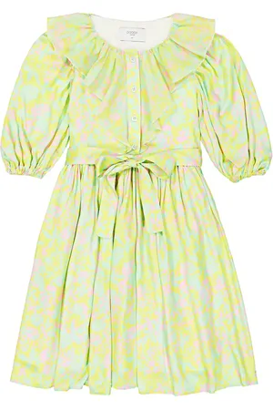 PAADE Ruched balloon-sleeve shirt dress