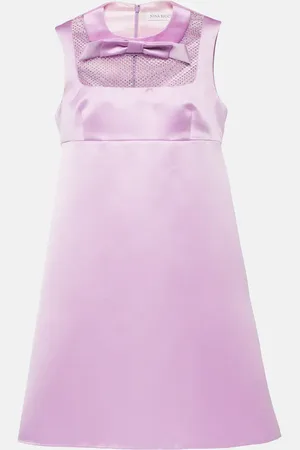 Nina Ricci Duchess embellished satin minidress