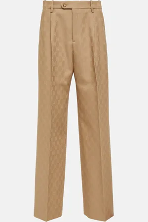 Gucci GG wool jacquard straight pants