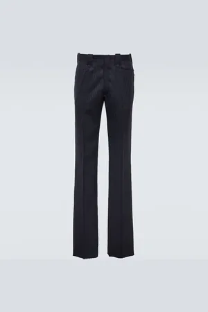 Maison Margiela Herringbone wool straight pants