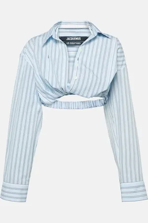 Jacquemus La Chemise Bahia Courte striped cotton top