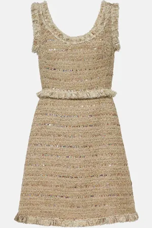 Giambattista Valli Fringed bouclÃ© minidress