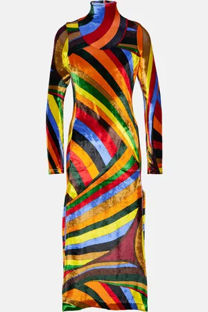 Puccini Iride velvet midi dress