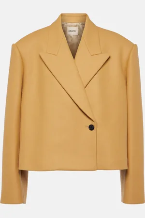 Khaite Raymond cropped wool-blend jacket