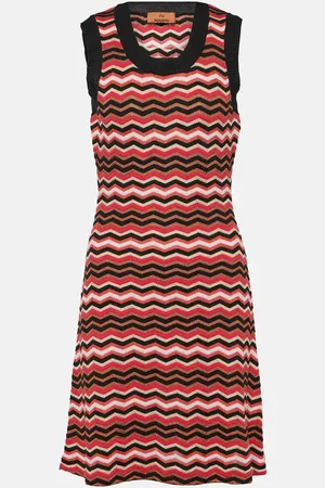 Missoni Zig Zag cotton-blend mini dress