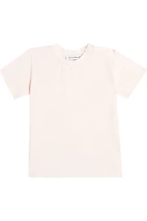 Dolce & Gabbana Baby logo cotton-blend jersey T-shirt