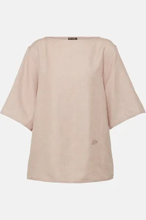 Loro Piana Linen and wool-blend top