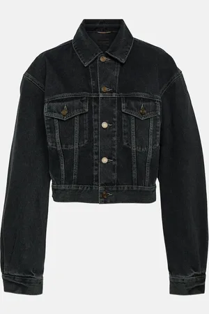 Saint Laurent 80s cropped denim jacket