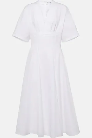 Alaïa AlaÃ¯a Cotton poplin midi dress
