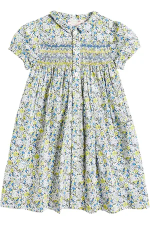 BONPOINT Candice smocked floral cotton dress