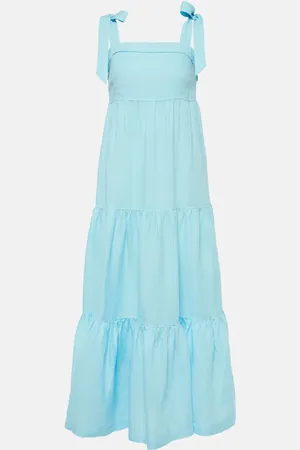 Heidi Klein Nungwi Beach tiered linen maxi dress