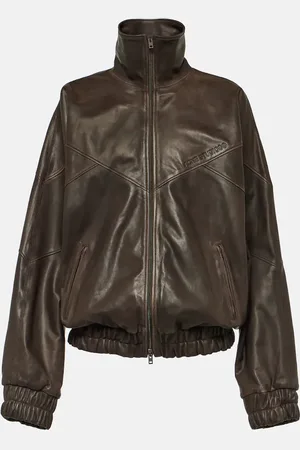 Acne Studios Letty leather bomber jacket