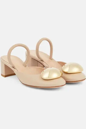 Gianvito Rossi Sphera 45 leather slingback pumps