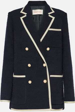 VALENTINO Double-breasted wool-blend blazer