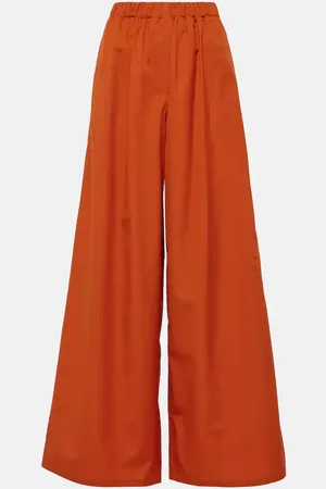 Max Mara Navigli high-rise cotton wide-leg pants