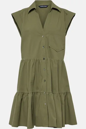 VERONICA BEARD Trisha tiered cotton minidress